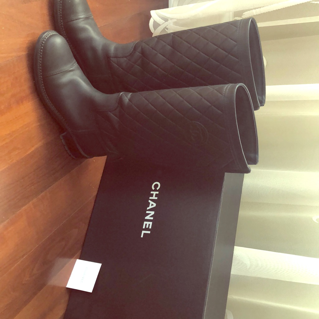 Chanel Boots With Box And Certificate Chanel Boots With Box And Certificate